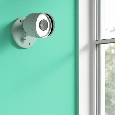 Tyler vivint camera facing a window